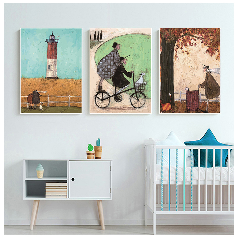 Lukisan Seni Dinding Kanvas He - Pet Portrait Custom ulasan dan harga