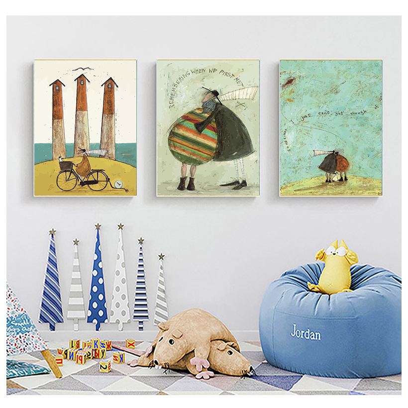 Lukisan Seni Dinding Kanvas He - Pet Portrait Custom ulasan dan harga