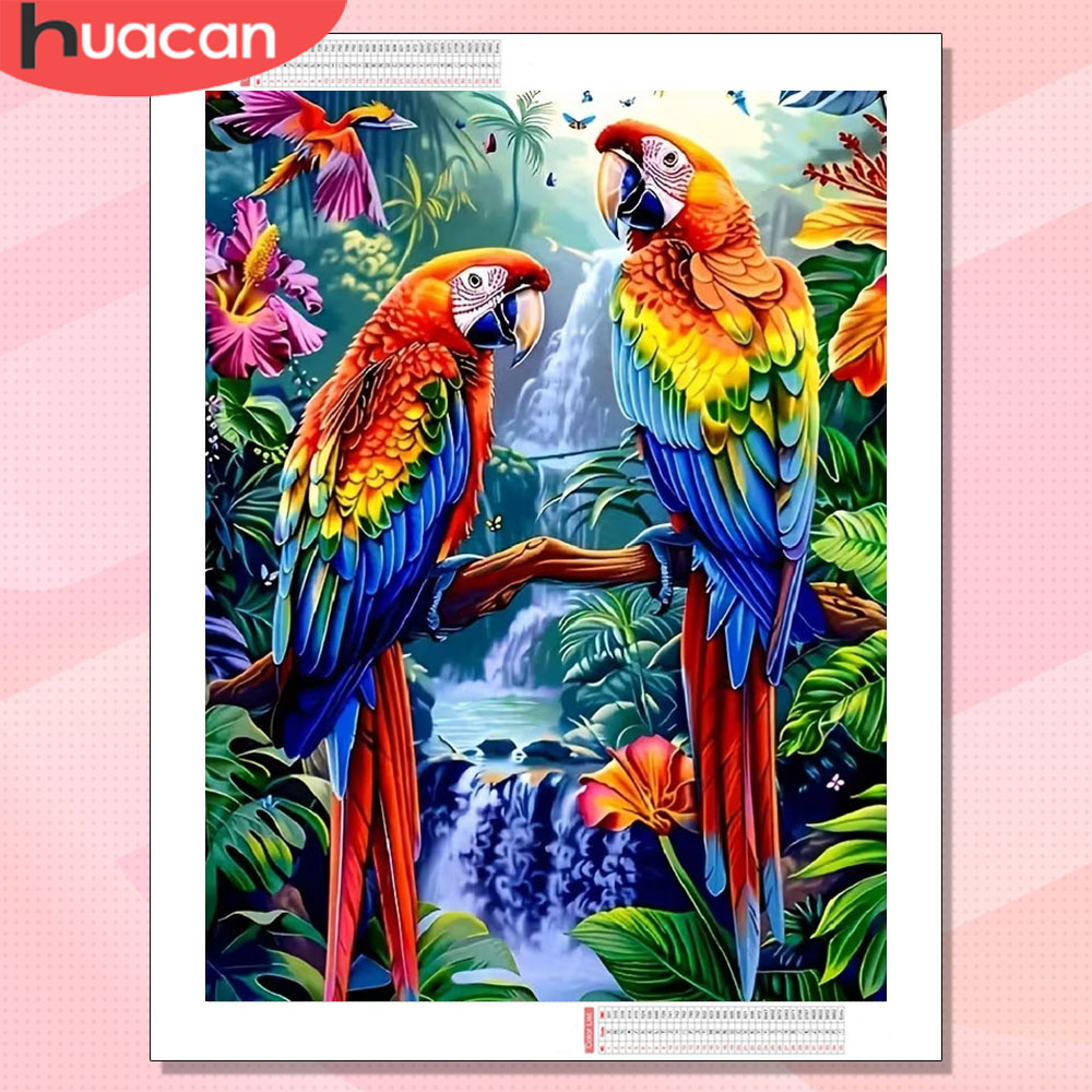 Lukisan Berlian HUACAN Burung  - Photo Mosaic Print ulasan dan harga