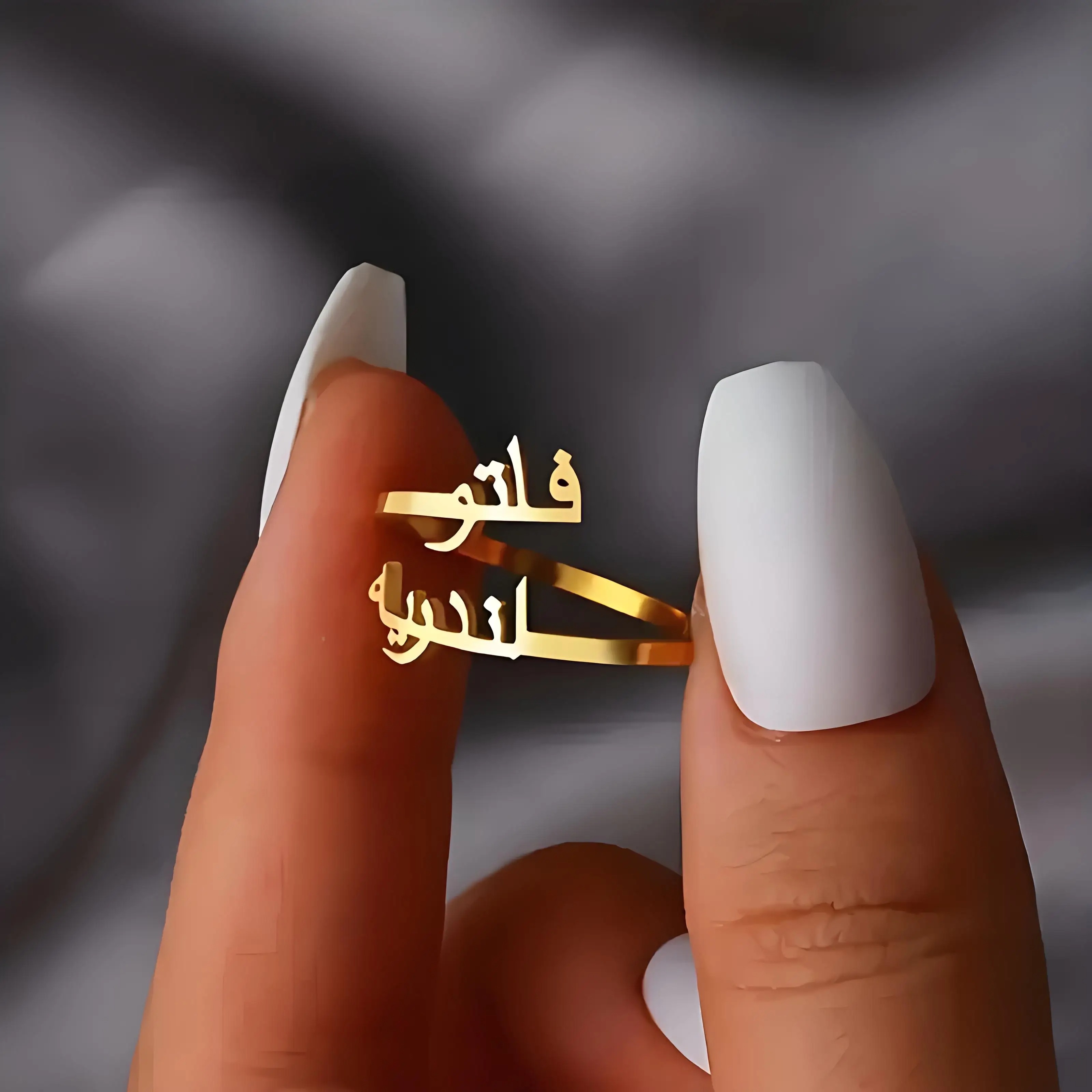 Cincin Huruf Arab yang Diperso - Initial Ring Custom ulasan dan harga