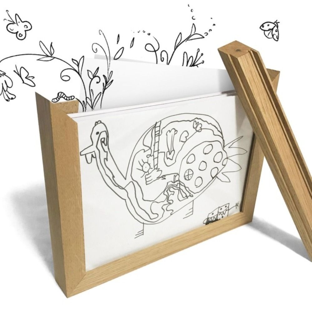 Dekorasi Dinding Kreatif Bingk - Engraved Wood Frame ulasan dan harga